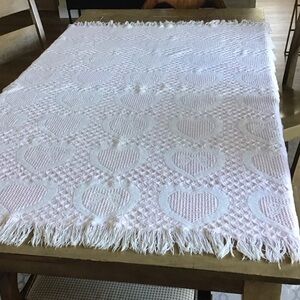 Beautiful heart throw blanket
